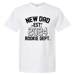 New Dad Est 2024 Rookie Department Garment-Dyed Heavyweight T-Shirt