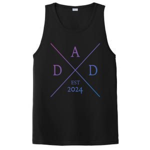 New Dad Est 2024 First Fathers Day 2024 Promoted To Daddy Gift PosiCharge Competitor Tank