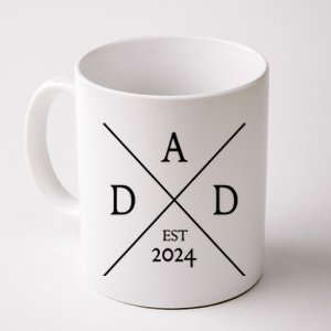 New Dad Est 2024 First Fathers Day 2024 Promoted To Daddy Gift Coffee Mug