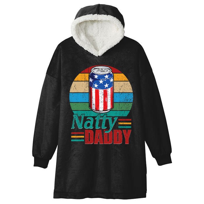 Natty Daddy Funny Dad Bob Beer Drinker Father's Day Hooded Wearable Blanket