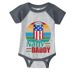 Natty Daddy Funny Dad Bob Beer Drinker Father's Day Infant Baby Jersey Bodysuit