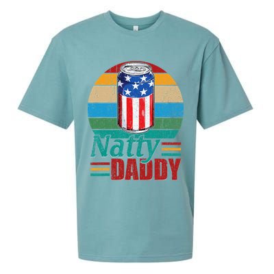 Natty Daddy Funny Dad Bob Beer Drinker Father's Day Sueded Cloud Jersey T-Shirt