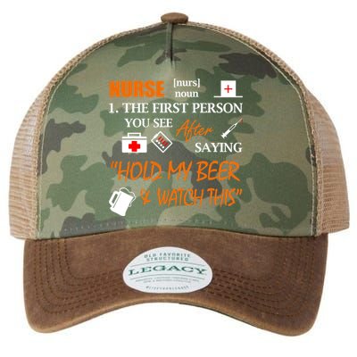 Nurse Definition, Funny Hold My Beer Legacy Tie Dye Trucker Hat