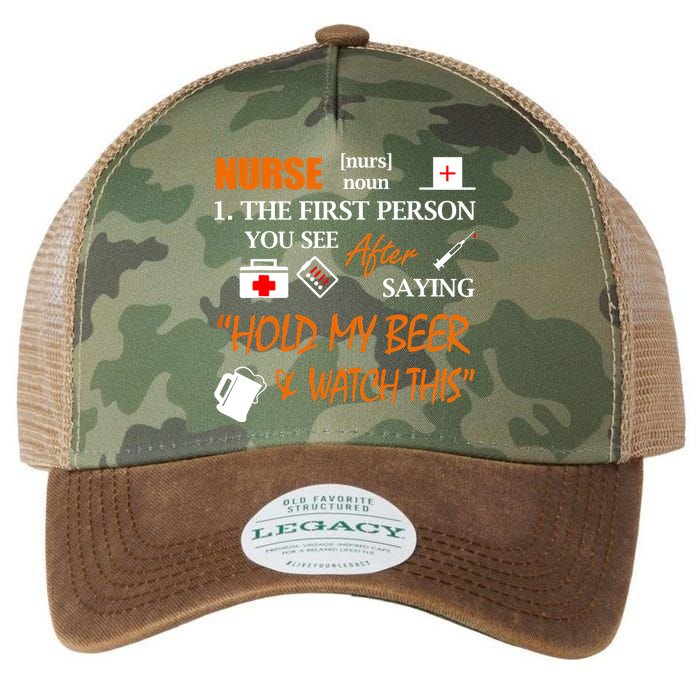 Nurse Definition, Funny Hold My Beer Legacy Tie Dye Trucker Hat