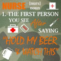 Nurse Definition, Funny Hold My Beer Legacy Tie Dye Trucker Hat