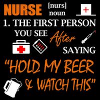Nurse Definition, Funny Hold My Beer Sustainable Bucket Hat