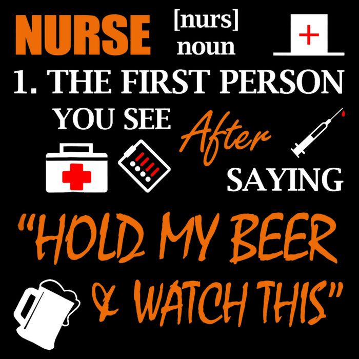 Nurse Definition, Funny Hold My Beer Sustainable Bucket Hat