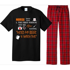 Nurse Definition, Funny Hold My Beer Pajama Set