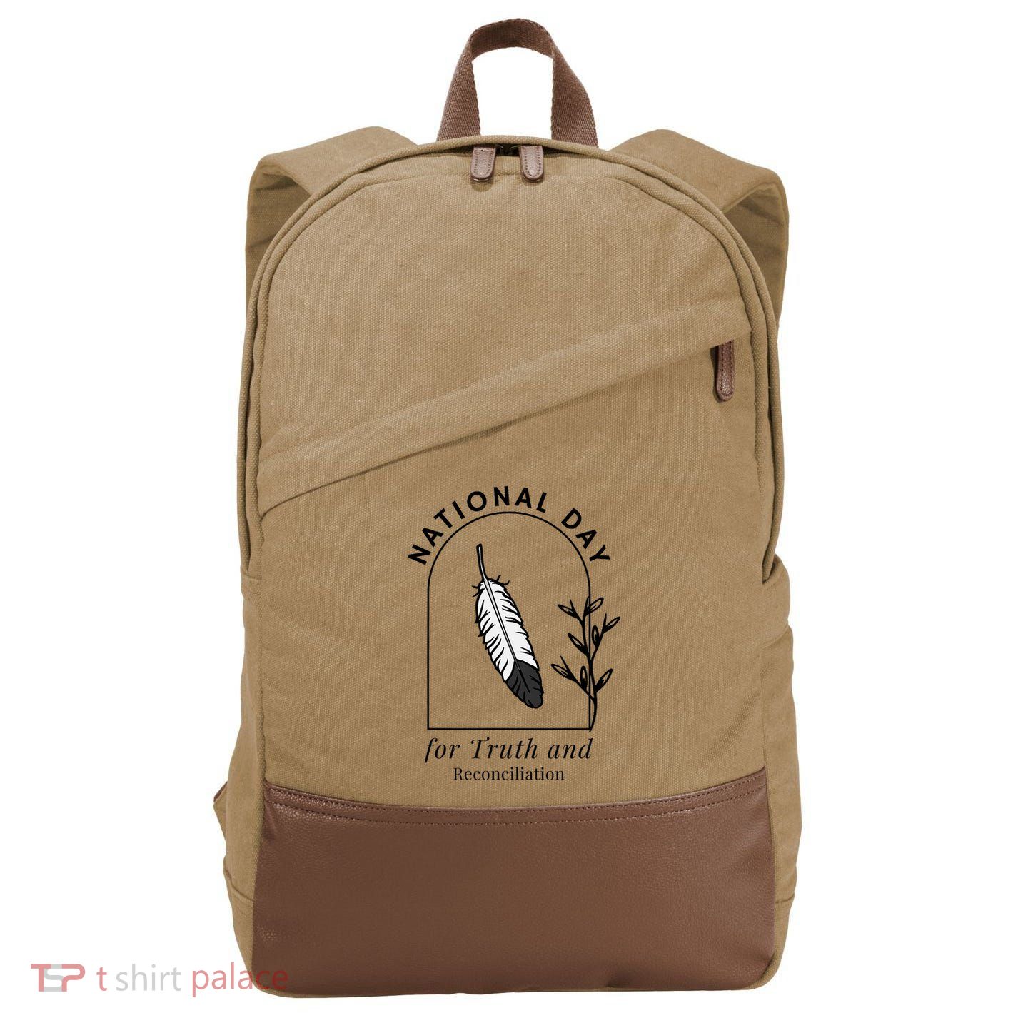 National Day For Truth And Reconciliation Manitoba 2024 Cotton Canvas Backpack