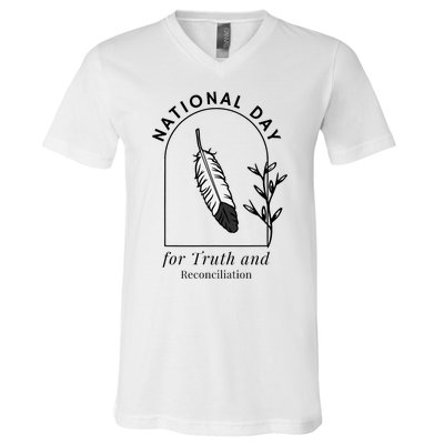 National Day For Truth And Reconciliation Manitoba 2024 V-Neck T-Shirt