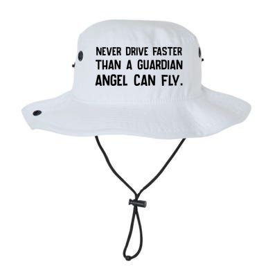 Never Drive Faster Than A Guardian Angel Can Fly Gift Legacy Cool Fit Booney Bucket Hat