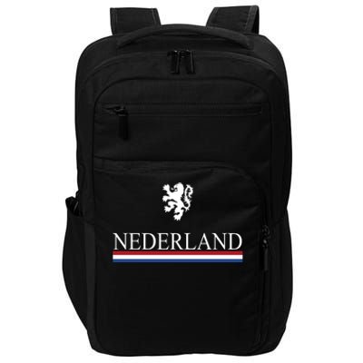 Nederland Dutch Flag Logo Impact Tech Backpack