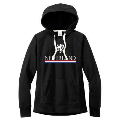 Nederland Dutch Flag Logo Women's Fleece Hoodie