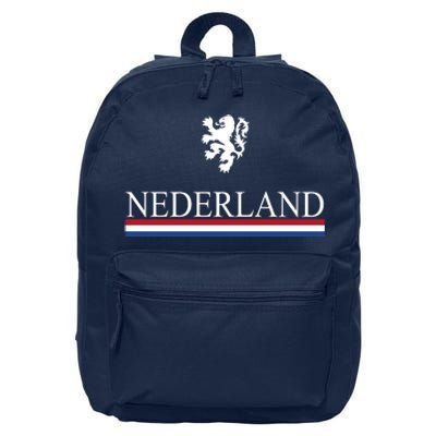 Nederland Dutch Flag Logo 16 in Basic Backpack