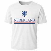 Nederland Dutch Flag Logo Cooling Performance Crew T-Shirt