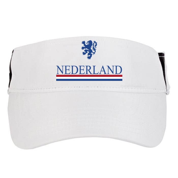 Nederland Dutch Flag Logo Adult Drive Performance Visor