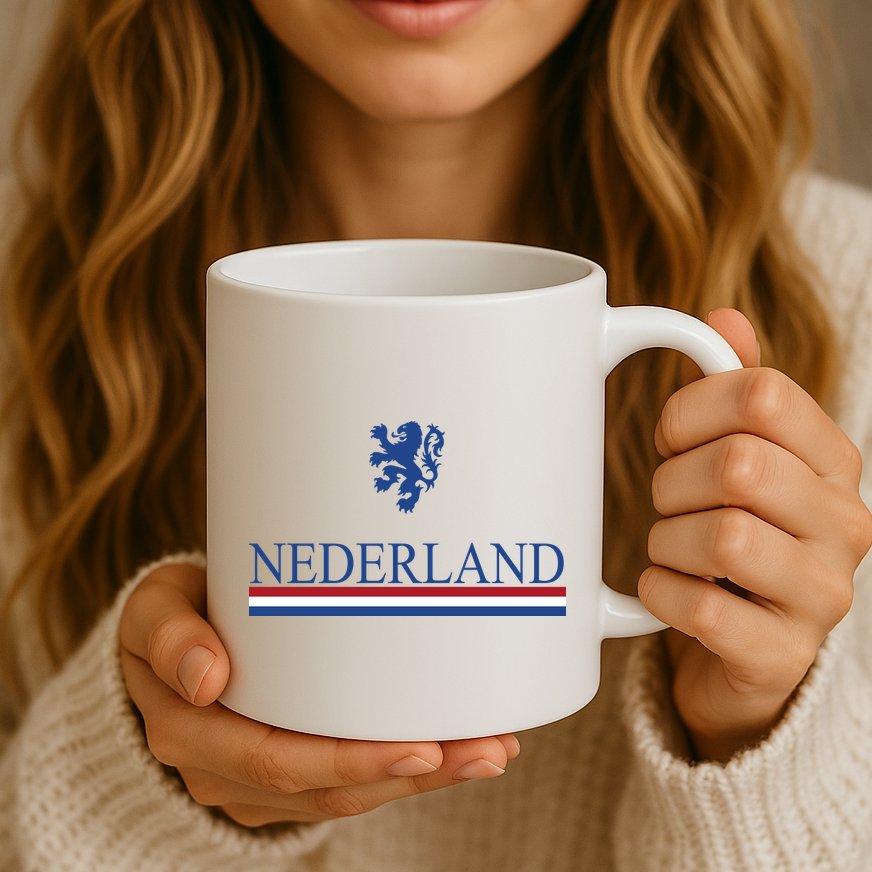 Nederland Dutch Flag Logo Mug