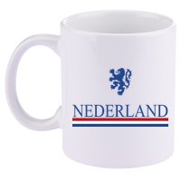 Nederland Dutch Flag Logo 11oz C Handle Ceramic Mug