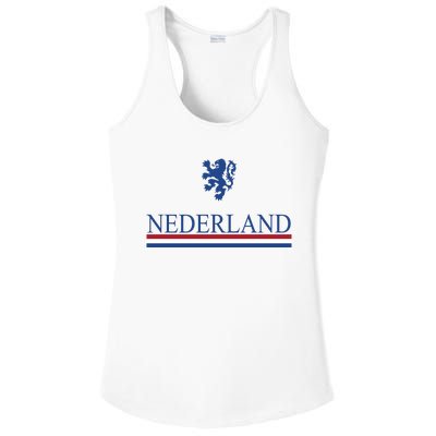 Nederland Dutch Flag Logo Ladies PosiCharge Competitor Racerback Tank