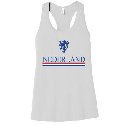 Nederland Dutch Flag Logo Women's Racerback Tank