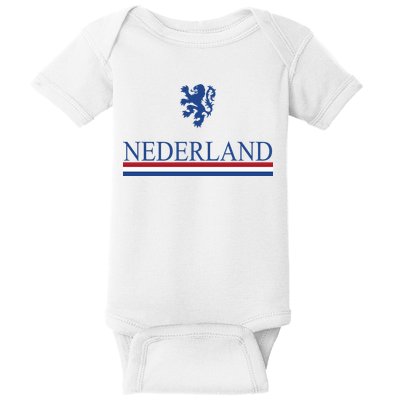 Nederland Dutch Flag Logo Baby Bodysuit