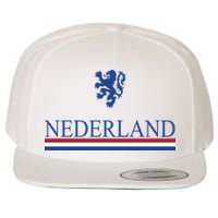 Nederland Dutch Flag Logo Wool Snapback Cap