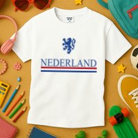 Nederland Dutch Flag Logo Kids T-Shirt