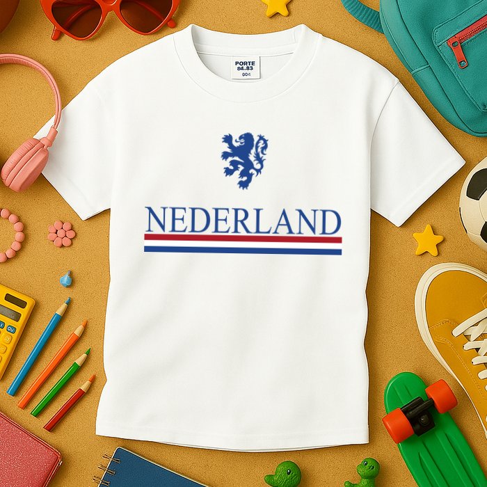 Nederland Dutch Flag Logo Kids T-Shirt