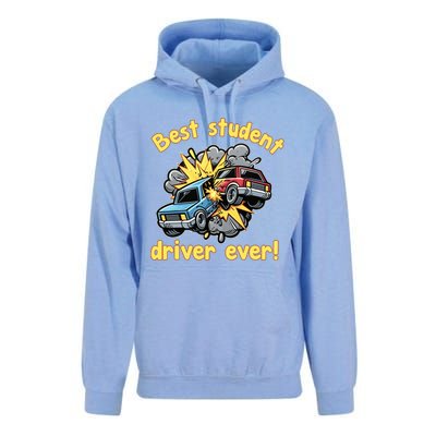 New Driver Funny Best Student Driver Ever Learning To Drive Unisex Surf Hoodie