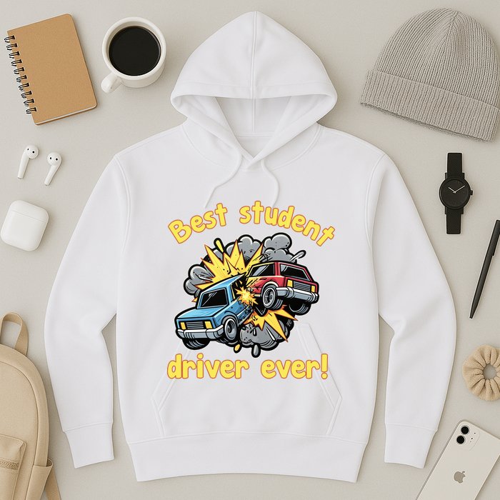 New Driver Funny Best Student Driver Ever Learning To Drive Hoodie