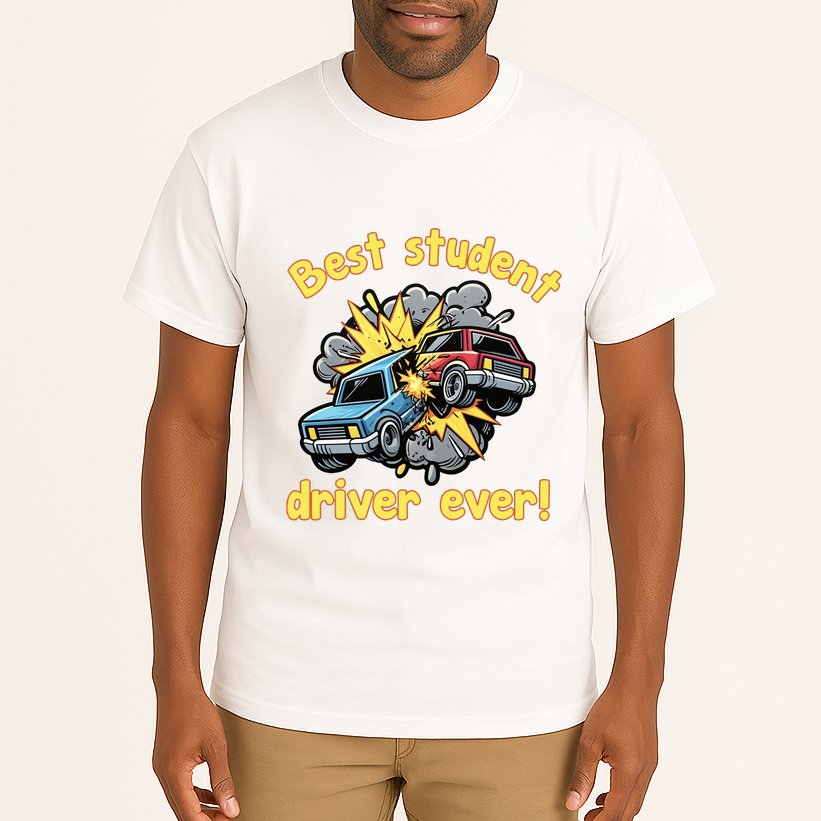 New Driver Funny Best Student Driver Ever Learning To Drive Tall T-Shirt