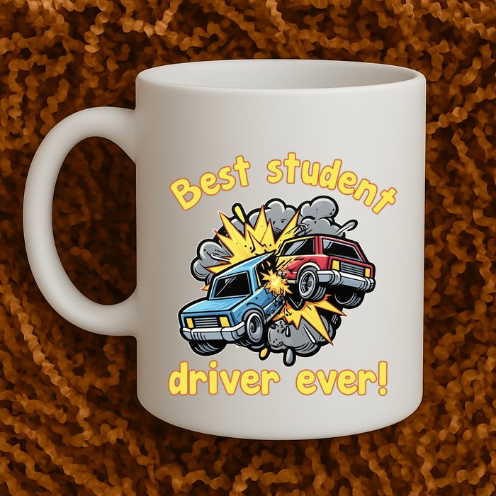 New Driver Funny Best Student Driver Ever Learning To Drive Mug