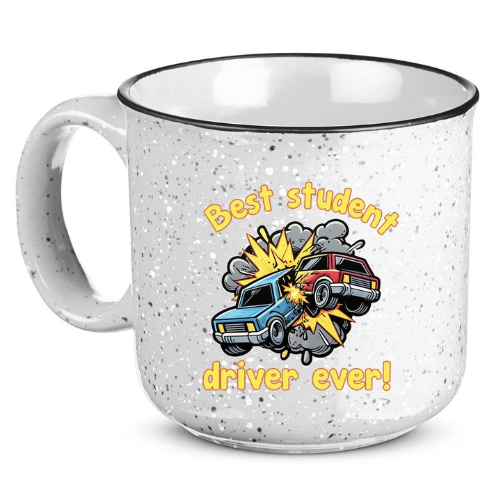 New Driver Funny Best Student Driver Ever Learning To Drive 15oz Campfire Ceramic Mug