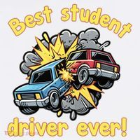 New Driver Funny Best Student Driver Ever Learning To Drive Flatbill Hat