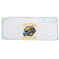New Driver Funny Best Student Driver Ever Learning To Drive Large Microfiber Waffle Golf Towel
