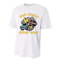 New Driver Funny Best Student Driver Ever Learning To Drive Performance Sprint T-Shirt