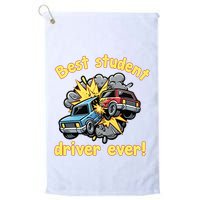 New Driver Funny Best Student Driver Ever Learning To Drive Golf Towel