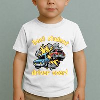 New Driver Funny Best Student Driver Ever Learning To Drive Toddler T-Shirt