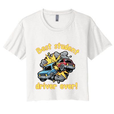 New Driver Funny Best Student Driver Ever Learning To Drive Crop Top