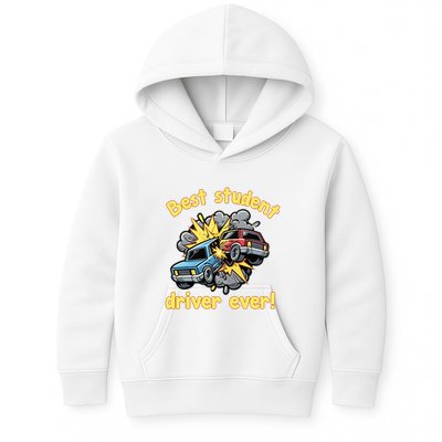 New Driver Funny Best Student Driver Ever Learning To Drive Kids Hoodie