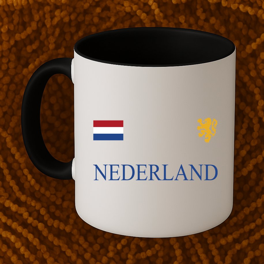 Nederland Dutch Flag Logo Gift Mug