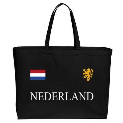 Nederland Dutch Flag Logo Gift Cotton Canvas Jumbo Tote