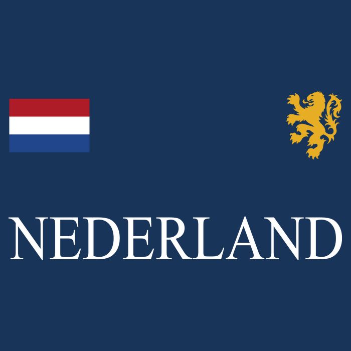 Nederland Dutch Flag Logo Gift 7 Panel Mesh Trucker Snapback Hat