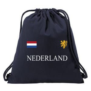 Nederland Dutch Flag Logo Gift Drawstring Bag