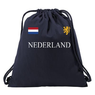 Nederland Dutch Flag Logo Gift Drawstring Bag