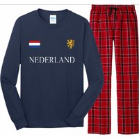 Nederland Dutch Flag Logo Gift Long Sleeve Pajama Set