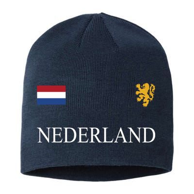 Nederland Dutch Flag Logo Gift Sustainable Beanie