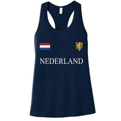 Nederland Dutch Flag Logo Gift Womens Tank Top