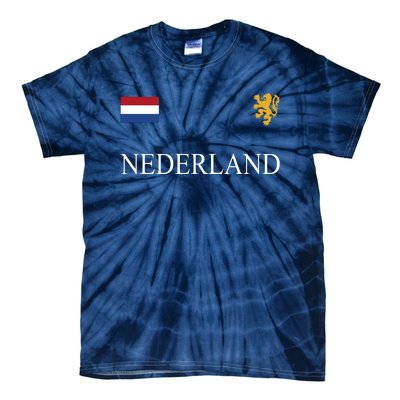 Nederland Dutch Flag Logo Gift Tie-Dye T-Shirt