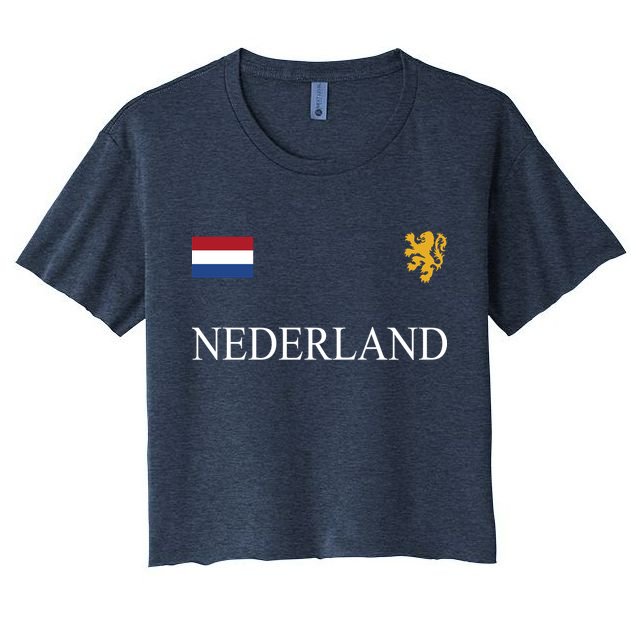 Nederland Dutch Flag Logo Gift Crop Top